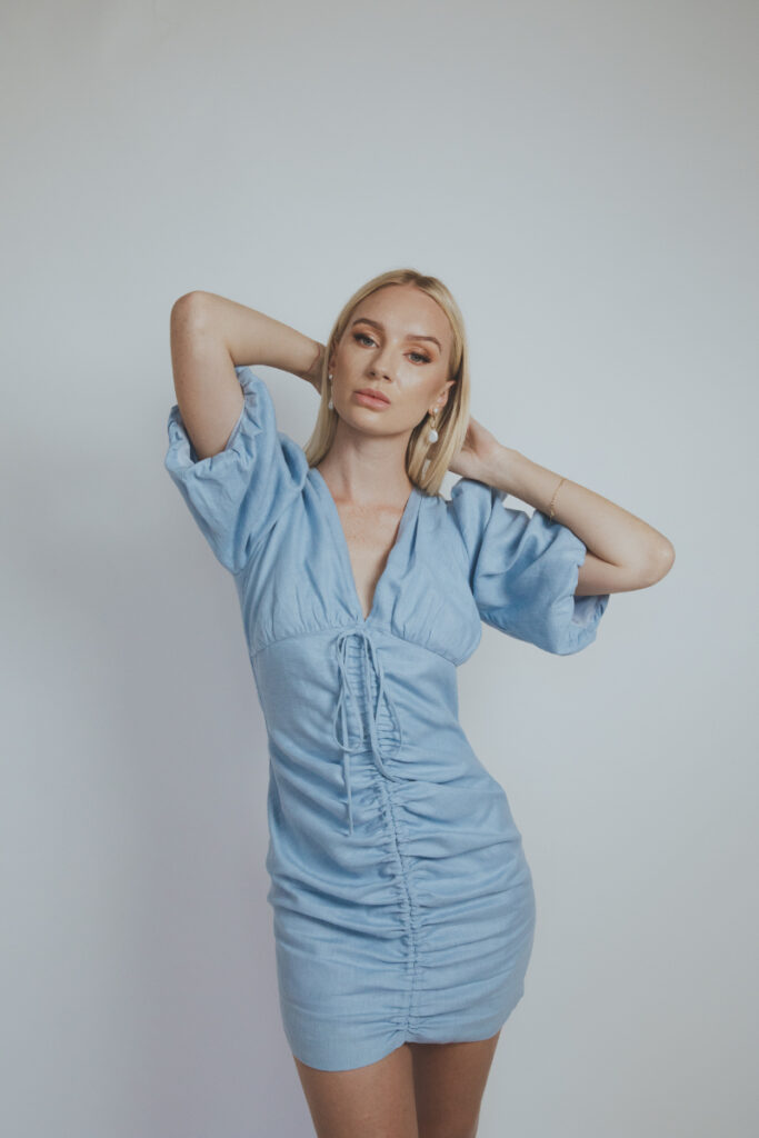 Dani Mini Dress - Blue
