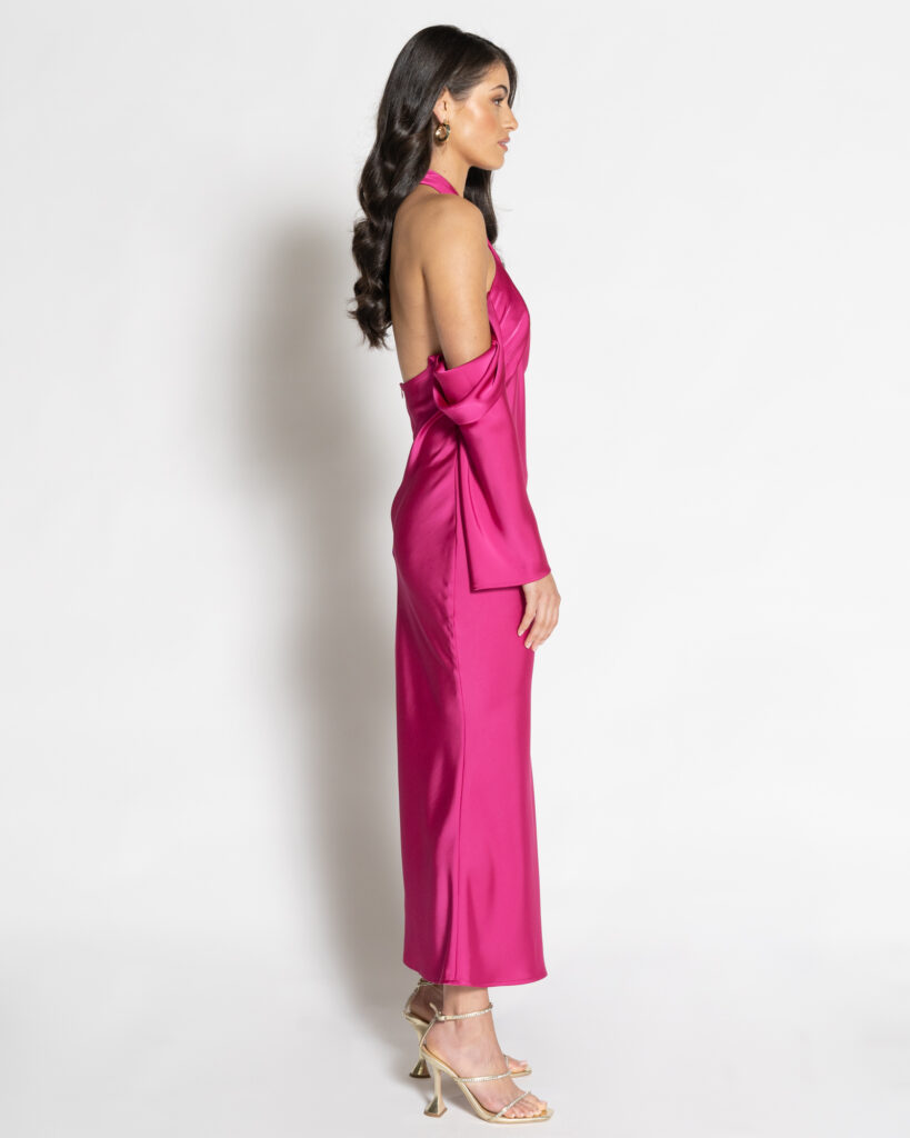 The Bella Midi Dress - Orchid