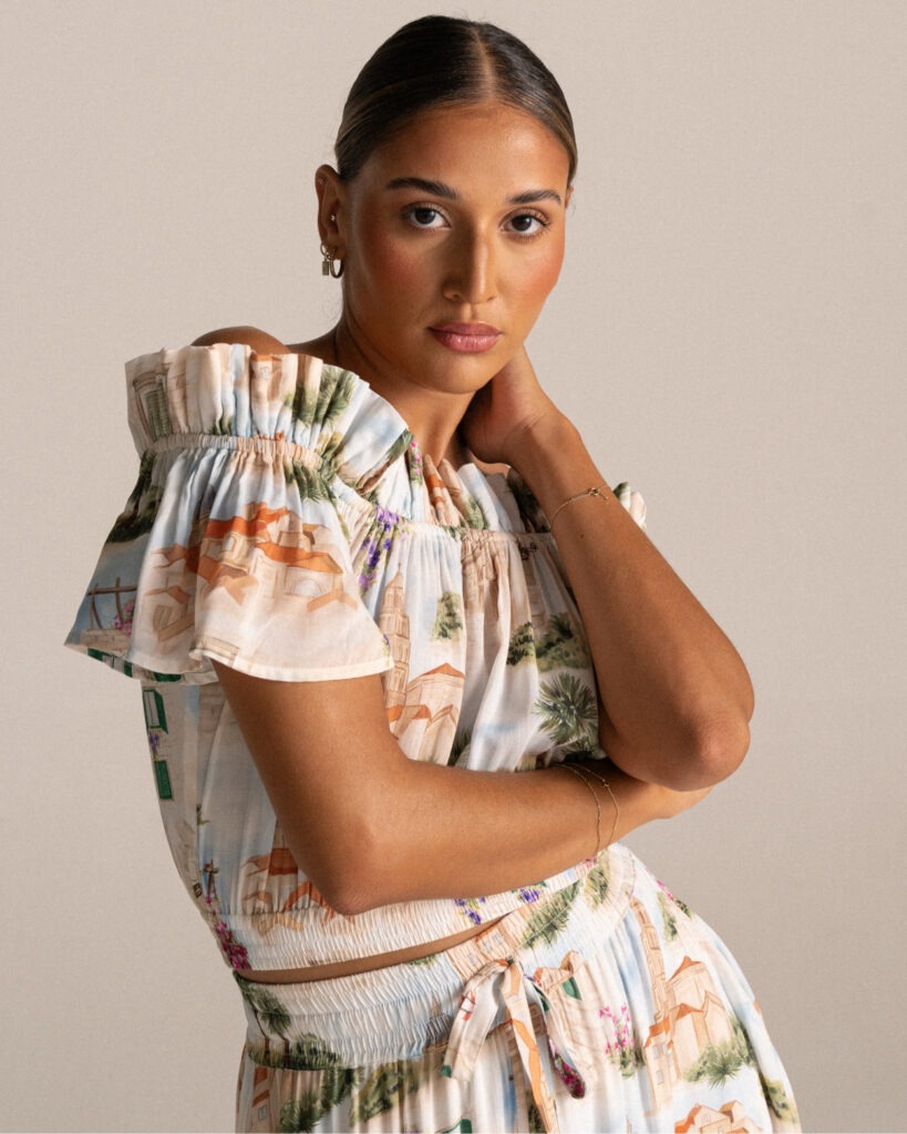 Aria Crop Top - City Split
