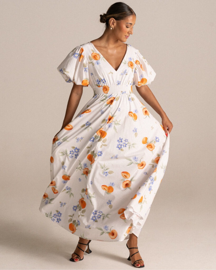 Mila Maxi Dress - Sweet Peach
